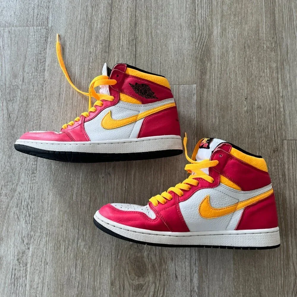 Mens Air Jordan 1 Retro High OG Light Fusion Red 555088-603 - 10